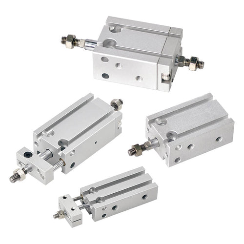 Mindman MCFA-11-16 Arbitrary-Mount Cylinder, ø16 mm Bore, Double Acting, Male Rod Thread