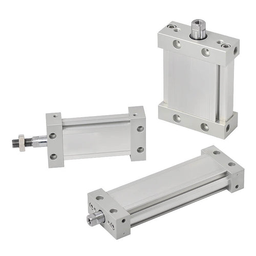 Mindman MCJU-11-25 Plate Cylinder, Non-Rotating Rod (Magnet Standard), ø25 mm Bore, Double Acting, Male Rod Thread