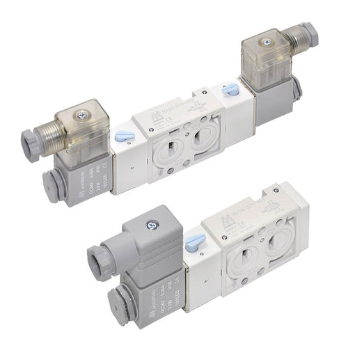 Mindman MVSN-220-4E1 Solenoid Valve, 5/2-Way Single Solenoid (Body Ported)