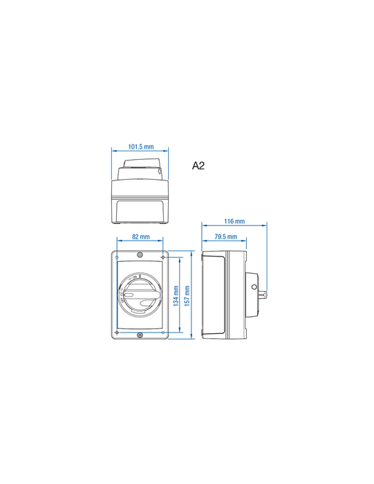 Altech KEA425UL 25A - Non-Fused Aluminum Enclosed Motor Disconnect Switch