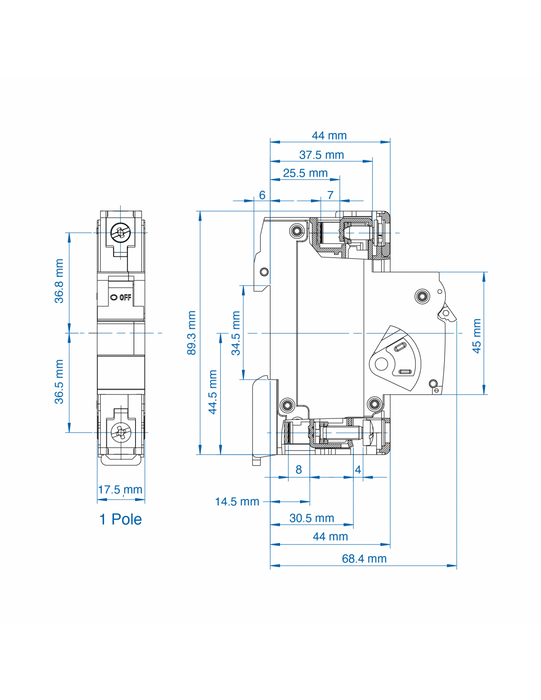 Altech 1D5UR ﻿﻿UL1077 Recognized Supplementary Protector
