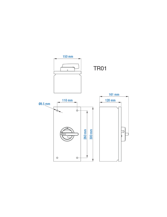 Altech KET460UL 60A - Non-Fused Sheet Metal Enclosed Motor Disconnect Switch
