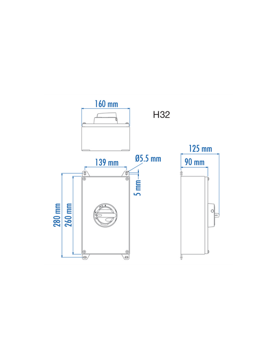 Altech KER460UL Y/R 60A - Non-Fused Stainless Steel Enclosed Motor Disconnect Switch