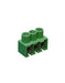 Altech MVE263-10-V PCB Terminal Block, 10.00mm, 3 Pole, Front Wire, Green