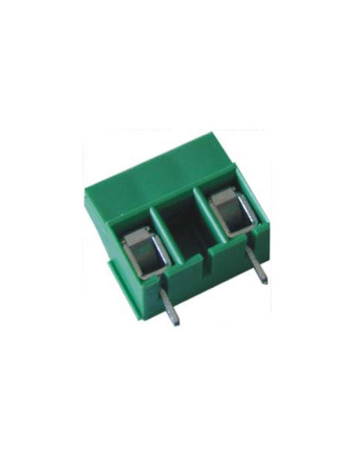 Altech MVES155-10,16-V PCB Terminal Block, 10.16mm, 5 Pole, Front Wire, Green