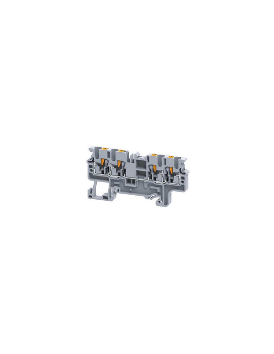 Altech CP2.5/4/DB Brown - Feed-Through, 4 Connection Terminal Block