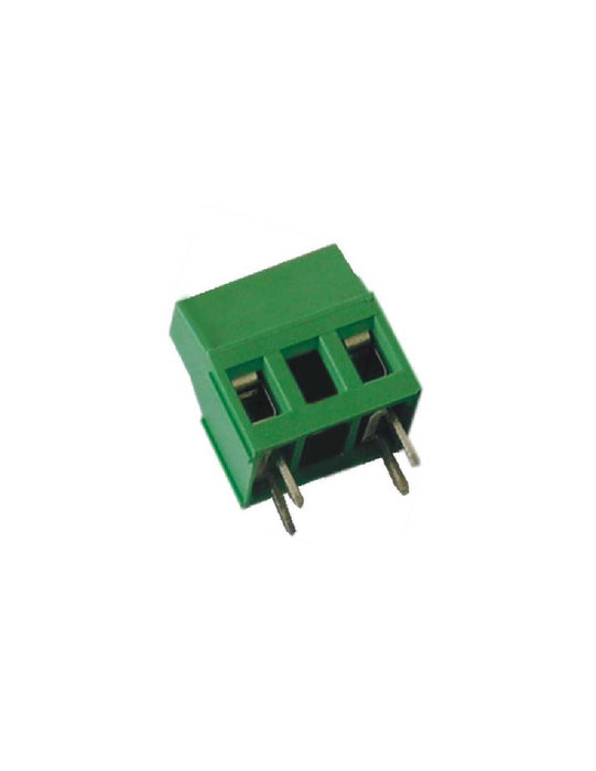 Altech MVB-253-D PCB Terminal Block, 10.16mm, 3 Pole, Front Wire, Green