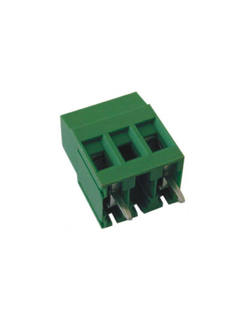 Altech MVSP251-10,16-V PCB Terminal Block, 10.16mm, 1 Pole, Front Wire, Green