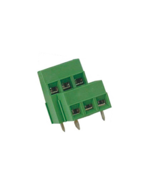 Altech MVD153-10,16-V PCB Terminal Block, 10.16mm, 6 Pole, Double Level, Green