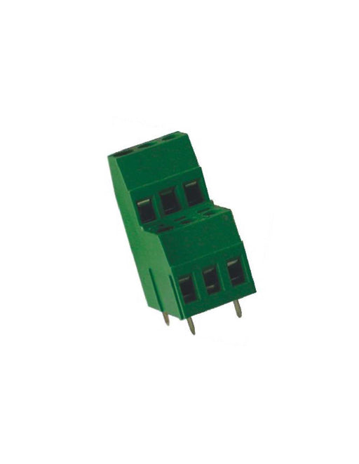 Altech MVDKB-2512 PCB Terminal Block, 10.16mm, 24 Pole, Double Level, Green