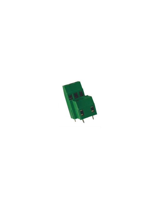 Altech MVD251-10,16-V PCB Terminal Block, 10.16mm, 2 Pole, Double Level, Green