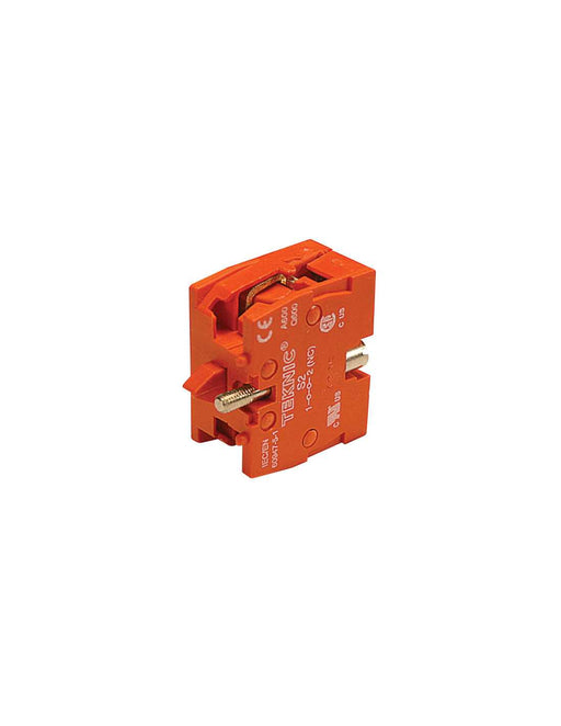 Altech S2 22mm Push Button Switch Contacts - Panel Mount Normally Closed Silver