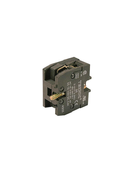 Altech S5 22mm Push Button Switch Contacts - Base Mount Normally Open Silver