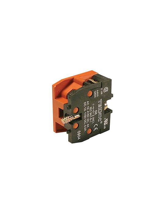 Altech S8 22mm Push Button Switch Contacts - Base Mount Normally Closed Gold Plated