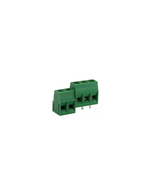 Altech MVS1515-5-V-L PCB Terminal Block, 5.00mm, 15 Pole, Front Wire, Green
