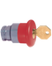 Altech 2AMLKB4 Mushroom with Key Release - Non-Illuminated Metal Operator