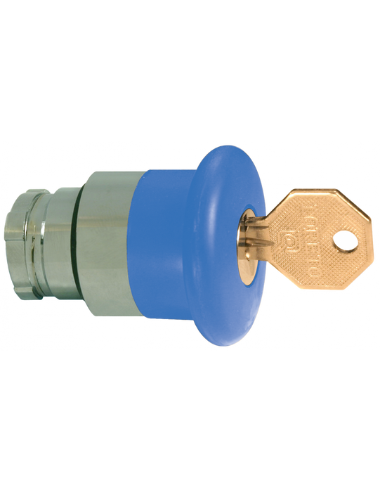 Altech 2AMLKB6 Mushroom with Key Release - Non-Illuminated Metal Operator