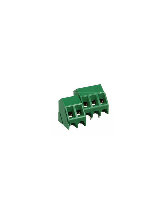 Altech MVS-155 (35) PCB Terminal Block, 5.00mm, 5 Pole, 35°, Green