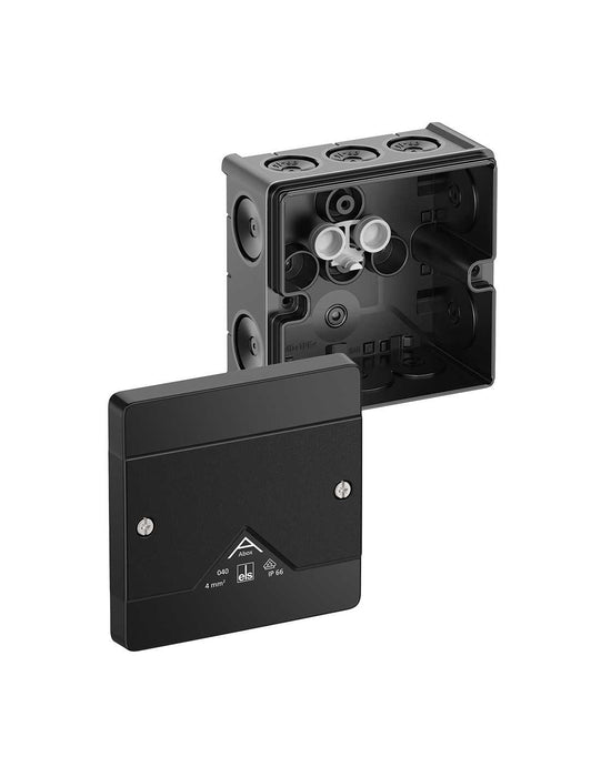 Altech 804-000-01 Abox 040 - , Polypropylene Black Empty Enclosure