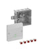 Altech 804-421-01 Abox 040AB - , Polypropylene Gray Enclosure, 5x5 Pole Push-in Terminals