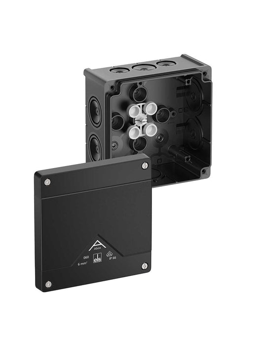 Altech 806-000-01 Abox 060 - , Polypropylene Black Empty Enclosure