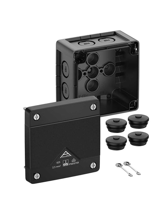 Altech 402-000-01 Abox Pro 025 - , Polycarbonate Black Empty Enclosure