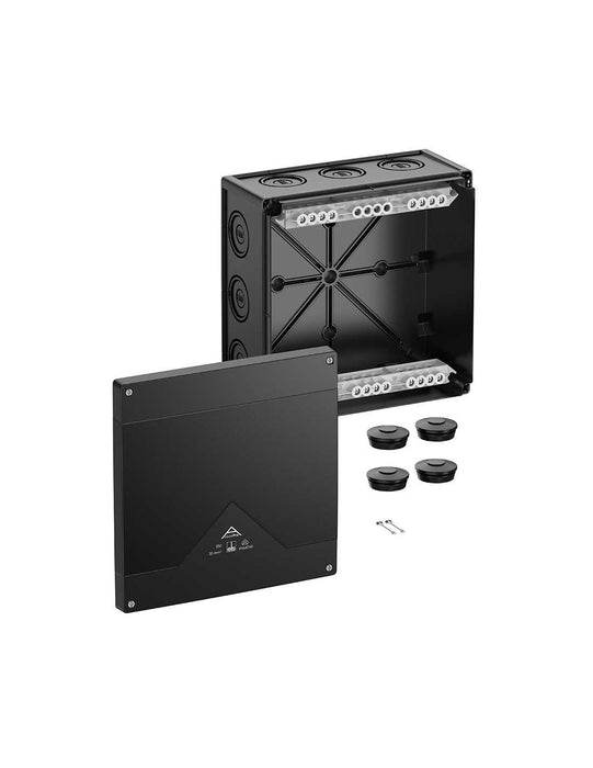 Altech 435-020-01 Abox Pro 350 - , Polycarbonate Black Enclosure, 5x5 Pole High-set Terminal