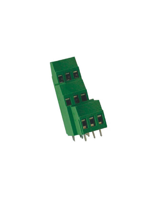 Altech MVT-2516 PCB Terminal Block, 5.08mm, 32 Pole, Trpl Level, Green