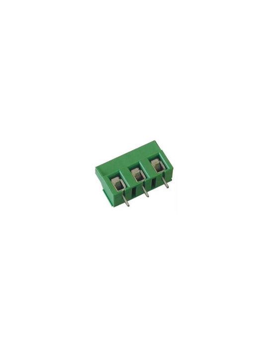 Altech MVE173-7,5-V PCB Terminal Block, 7.50mm, 3 Pole, Front Wire, Green