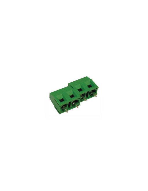 Altech MVS174-7,5-V PCB Terminal Block, 7.50mm, 4 Pole, Front Wire, Green
