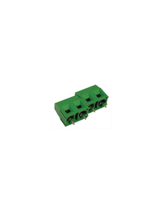 Altech MVS174-7,5-V-L PCB Terminal Block, 7.50mm, 4 Pole, Front Wire, Green
