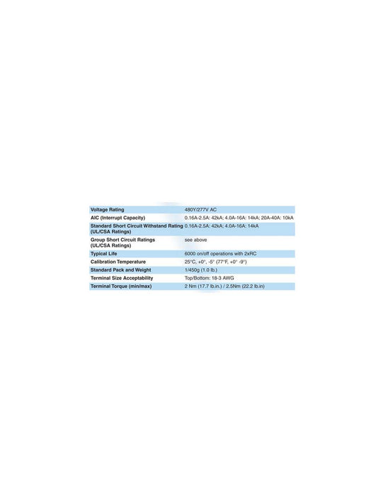 Altech MA25UM MA-Series Three Phase Adjustable Trip MCB/ MMC