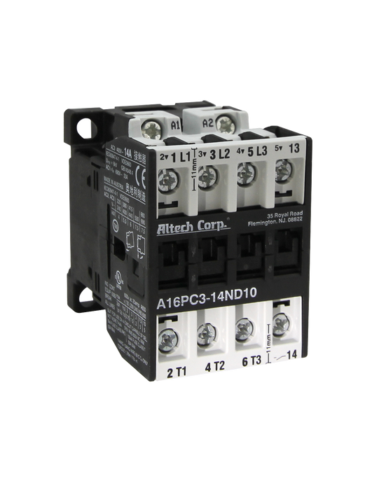 Altech A16PC3-18ND10-AC110V PC Series Contactors - 22A Frame (1 Phase, 3 Phase)