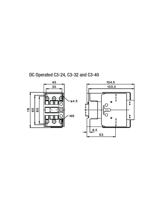 Altech A16PC3-32A00-DC24V PC Series Contactors - 40A Frame (1 Phase, 3 Phase)