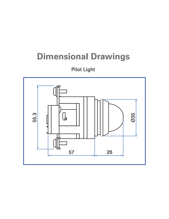 Altech PLB3LB-024 Metal Pilot Lights