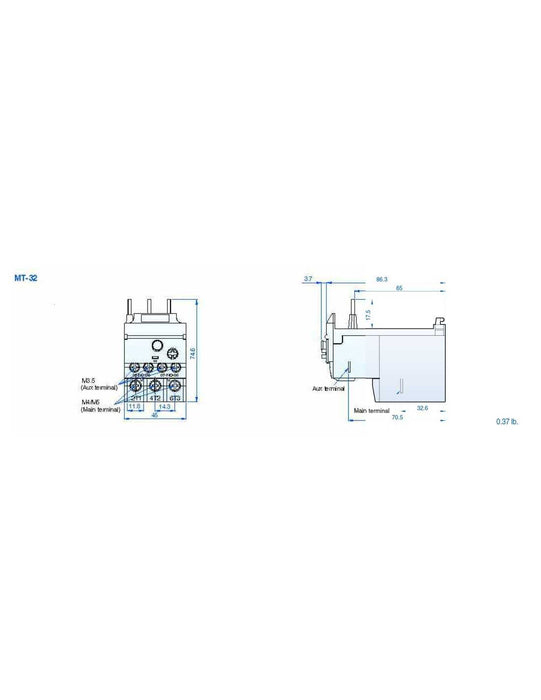 Altech MT-32/3K-25 Overload Relay - Frame Size 22AF & 40AF