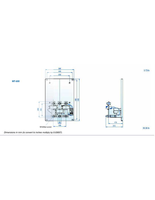 Altech MT-800/3K-330 Overload Relay - Frame Size 800AF