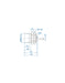 Altech AIK30N15AP024-2M M30 Non-Flush Mount Cylindrical Sensor, DC - 3 WIRE- SHORT BODY