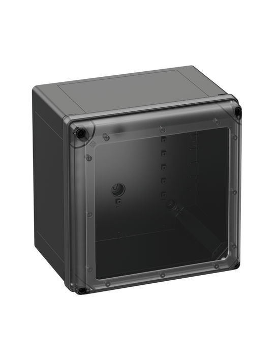 Altech 741-733 GEOS-L 3030-22-to - , Polycarbonate Black with Transparent Cover Enclosure