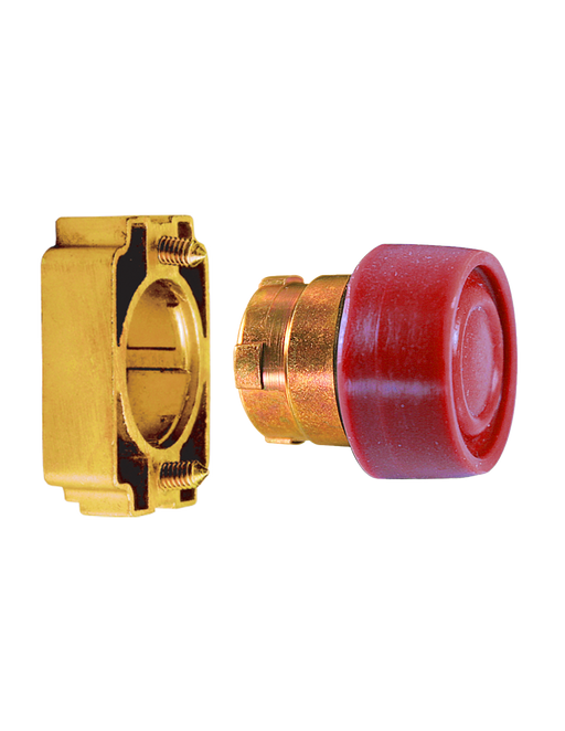 Altech 2AB4 Booted Momentary - Non-Illuminated Metal Operator