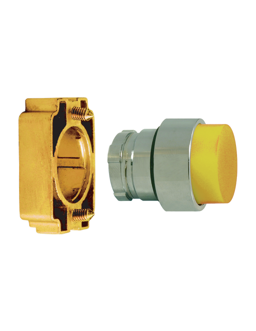 Altech 2AP8 Projecting Momentary - Non-Illuminated Metal Operator