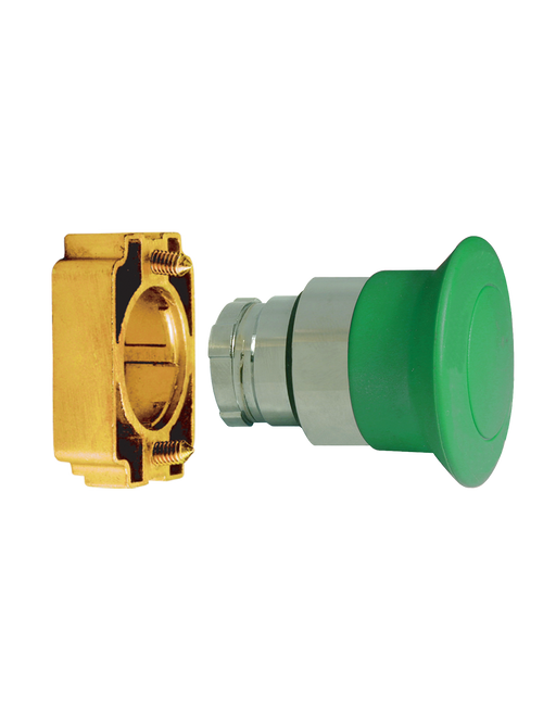 Altech 2AM3 Mushroom Momentary - Non-Illuminated Metal Operator
