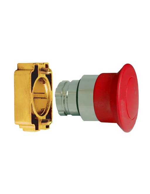 Altech 2AM4 Mushroom Momentary - Non-Illuminated Metal Operator