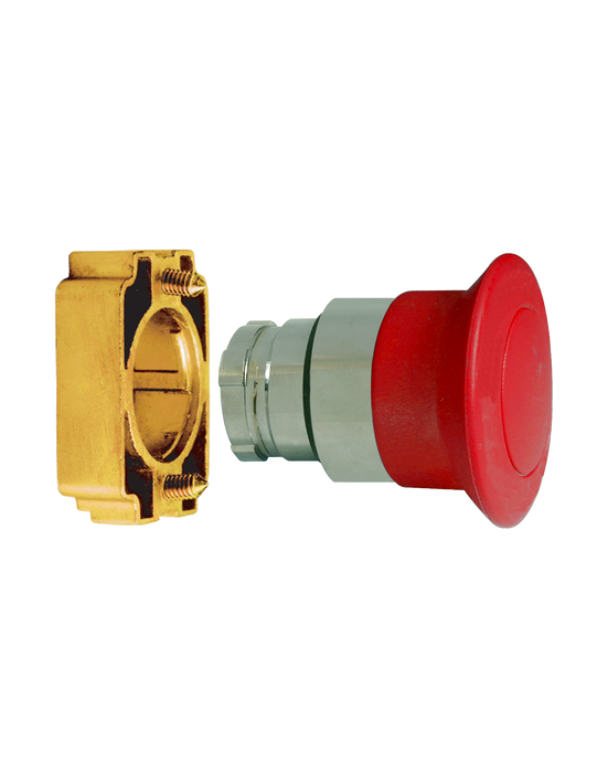 Altech 2AM4 Mushroom Momentary - Non-Illuminated Metal Operator