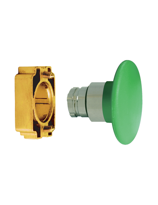 Altech 2AMJ3 Mushroom Momentary Large- Non-Illuminated Metal Operator