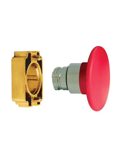 Altech 2AMJ4 Mushroom Momentary Large- Non-Illuminated Metal Operator