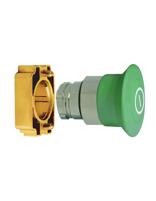 Altech 2AMPP3 Mushroom Push-Pull - Non-Illuminated Metal Operator