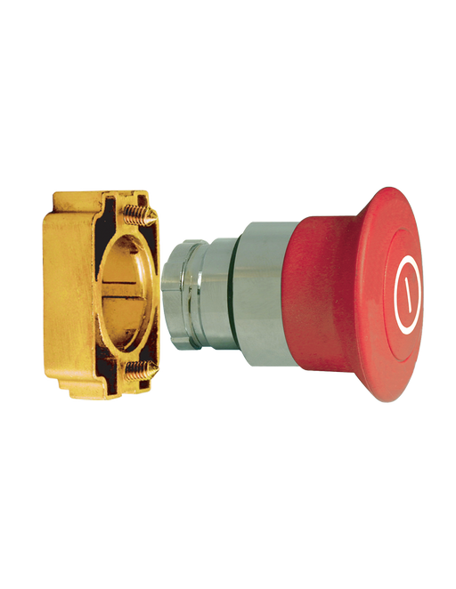 Altech 2AMPP4 Mushroom Push-Pull - Non-Illuminated Metal Operator