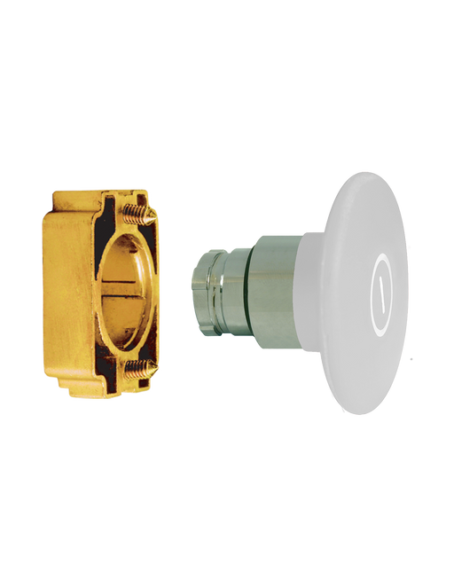 Altech 2AMPPJ1 Mushroom Push-Pull Large - Non-Illuminated Metal Operator