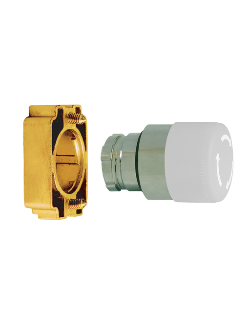 Altech 2AMLS1 Mushroom Push-Turn Small - Non-Illuminated Metal Operator